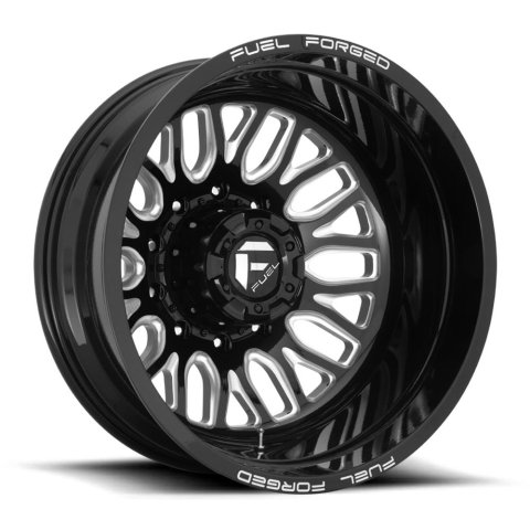 Fuel Off-Road FFC66 Matte Black Wheels with Milled Accents 20x8.25 WHEEL, D66 20X8.25 10X225 MT-BLK-MIL 105MM