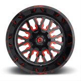 Fuel Off-Road Stroke D612 Series Gloss Black Wheels with Candy Red Accents 20x10 Wheels, Stroke, 6x1356x5.5 QL 4.75 -18 106.3, QL -Gloss RED thumbnail 4