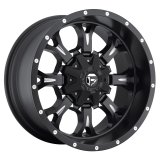 Fuel Off-Road Krank D517 Series Matte Black with Milled Accents Wheels 17x9 Wheels, Krank, 5x5.0 5x5.5 NB 5.75/20 87.1, NB -BLK MIL thumbnail 1