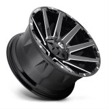 Fuel Off-Road Contra D615 Series Gloss Black Wheels with Milled Accents 20x9 Wheels, Contra, 5x5.55x150 NBL5.75 20 110.3, NBL-Gloss BLK MIL thumbnail 3