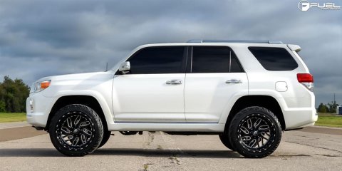 Fuel Off-Road Triton D581 Series Gloss Black Wheels with Milled Accents 22x12 Wheels, Triton, 8x170 NBL4.75 -43 125.1, NBL-Gloss BLK MIL thumbnail 4