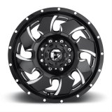 Fuel Off-Road Cleaver D574 Series Gloss Black Dually Wheels with Milled Accents 20x8.25 Wheels, Dualie Front, Dualie Front 8x6.5 NB 8.90/105 121.6, NB -BLK MIL thumbnail 1