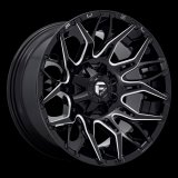 Fuel Off-Road Twitch D769 Gloss Black Milled Wheels 22x10 WHEEL, 22X10 8X170 G-BLK-MILL -18MM thumbnail 1