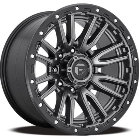 Fuel Off-Road Rebel D846 Textured Anthracite Wheels with Black Ring 17x9 Wheels, D846, Aluminum, Finish, Ring, 17 in. x 9 in., 6 x 139.70mm/5.5 in. Bolt Circle, 4.53 in. Backspace, Each