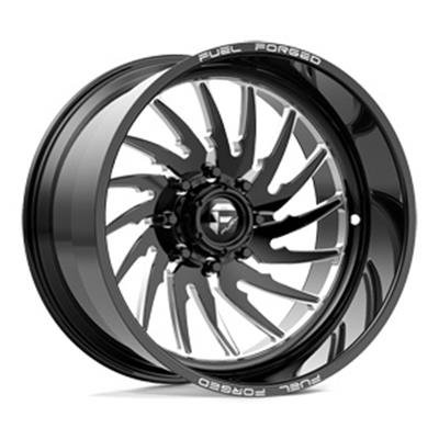 Fuel Off-Road Shank FF110 Gloss Black Wheels with Milled Accents 22x14 Wheels, FF110, 22 x 14, Aluminum, Finish, Accents, 6 x 135mm Bolt Pattern, -72mm Offset, 4.67 in. Backspace, Right Side, Each