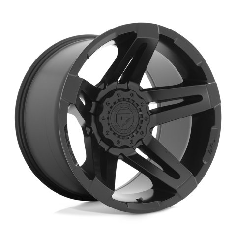 Fuel Off-Road SFJ D763 Matte Black Wheels 20x9 Wheel, D763, 20 x 9, Aluminum, Black, 5 x 127mm/139.7mm Bolt Pattern, +1mm Offset, 5.040 in. Backspace, Each