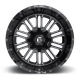 Fuel Off-Road Hardline D620 Series Gloss Black Wheels with Milled Accents 20x9 Wheel, Hardline, 20 x 9, Black, Accents, 6 x 120mm Bolt Pattern, +19mm Offset, 5.750 in. Backspace, Each thumbnail 2