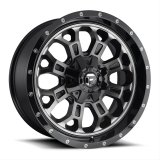 Fuel Off-Road Crush D561 Gloss Black Wheels with Dark Tint Machined Face 17x9 Wheels, Crush, 5x5.55x150 MBD5.00 01 110.3, MBD-Matte BLK MACH thumbnail 2