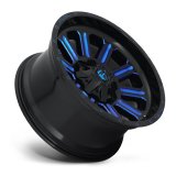 Fuel Off-Road Hardline D646 Gloss Black Wheels with Candy Blue Accents 18x9 Wheel, D646, 18 x 9, Aluminum, Black, Accent, 6 x 135mm Bolt Pattern, -12mm Offset, 4.530 in. Backspace, Each thumbnail 3