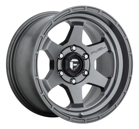 Fuel Off-Road Shok D665 Matte Anthracite Wheels 17x9 Wheel, D665, 17 x 9, Aluminum, Anthracite, 5 x 127mm Bolt Pattern, -12mm Offset, 4.530 in. Backspace, Each