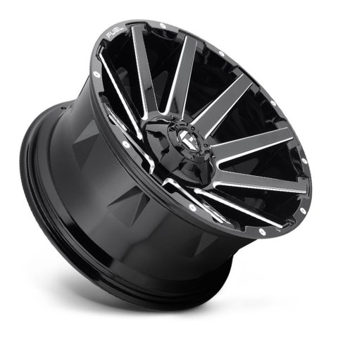 Fuel Off-Road Contra D615 Series Gloss Black Wheels with Milled Accents 24x14 Wheel, Contra, 24 x 14, Black, Accents, 5 x 127mm Bolt Pattern, -75mm Offset, 4.550 in. Backspace, Each thumbnail 3