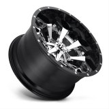 Fuel Off-Road Assault D246 Series Chrome Wheels with Gloss Black Lip 20x10 Wheels, Assault, 6x1356x5.5 P 4.75 -18 106.3, P -Chrome thumbnail 3
