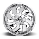 Fuel Off-Road Cleaver D573 Series Chrome Wheels 22x12 Wheel, D574 Cleaver, 22 x 12, Aluminum, Gloss Black, Milled Accents, 6 x 135mm Bolt Pattern, -44mm Offset, 4.770 in. Backspace, Each thumbnail 1
