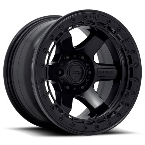 Fuel Off-Road Block D122 Matte Black Beadlock Wheels 17x8.5 BLOCK BL 17X8.5 6X135 87.1 BD 00MM thumbnail 1