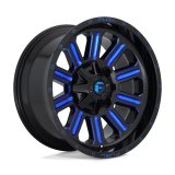 Fuel Off-Road Hardline D646 Gloss Black Wheels with Candy Blue Accents 20x10 Wheel, D646, 20 x 10, Aluminum, Black, Accent, 5 x 139.7mm Bolt Pattern, -18mm Offset, 4.790 in. Backspace, Each thumbnail 4