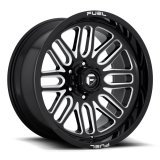 Fuel Off-Road Ignite D662 Gloss Black Wheels with Milled Accents 20x10 Wheel, D662, 20 x 10, Aluminum, Black, Accent, 8 x 165.1mm Bolt Pattern, -18mm Offset, 4.790 in. Backspace, Each thumbnail 1