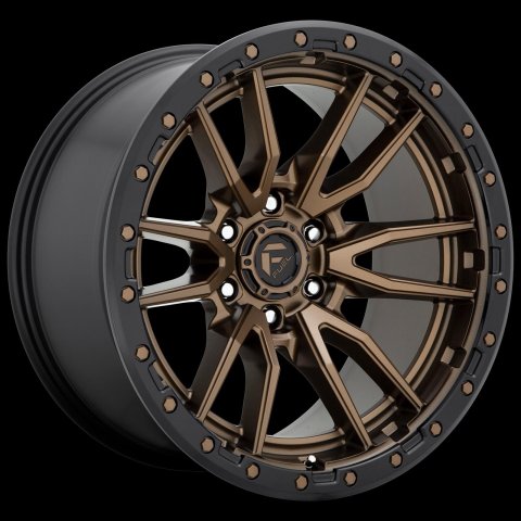 Fuel Off-Road Rebel D681 Matte Bronze Wheels with Black Ring 17x9 WHEEL, 17X9 6X4.5 MT-BRNZ-BBR 01MM