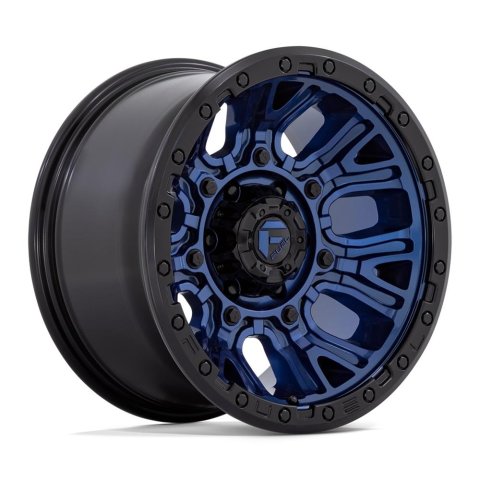 Fuel Off-Road Traction D827 Dark Blue Wheels with Black Rings 20x9 20X9 8X180 DK-BLUE BLK-RG 1MM