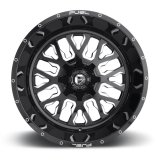 Fuel Off-Road Stroke D611 Series Gloss Black Wheels with Milled Accents 20x9 Wheel, Stroke, 20 x 9, Black, Accents, 6 x 120mm Bolt Pattern, +19mm Offset, 5.750 in. Backspace, Each thumbnail 1