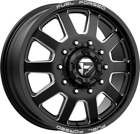 Fuel Off-Road FF09D Matte Black Wheels with Milled Accents 20x8.25 WHEEL, D09 20X8.25 10X225 MT-BLK-MIL -202MM
