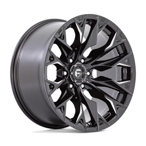 Fuel Off-Road Flame D803 Gloss Black Wheels with Milled Accents 20x9 20X9 8X180 G-BLK-MILL 1MM