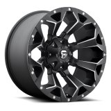 Fuel Off-Road Assault D576 Series Gloss Black Wheels with Milled Accents 20x10 Wheel, D576, Aluminum, Black, 20 in. x 10.0 in., 5 x 5.50 in./150mm Bolt Circle, 4.750 in. Backspace, Each thumbnail 2