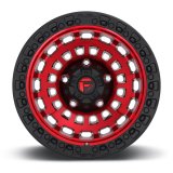 Fuel Off-Road Zephyr D632 Candy Red Wheels with Black Ring 17x9 Wheel, Zephyr, 17 x 9, Red, Ring, 6 x 139.7mm Bolt Pattern, -12mm Offset, 4.530 in. Backspace, Each thumbnail 1