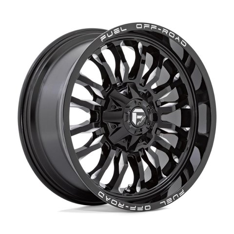 Fuel Off-Road ARC D795 Gloss Black Wheels with Milled Accents 22x10 22X10 6X135/5.5 G-BLK-MILL -18MM