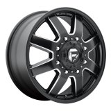Fuel Off-Road Maverick D538 Series Matte Black Dually Wheels with Milled Accents 22x8.25 Wheels, Dualie Front, Dualie Front 8x200 NB 8.90/104.8 142.2, NB -BLK MIL thumbnail 1