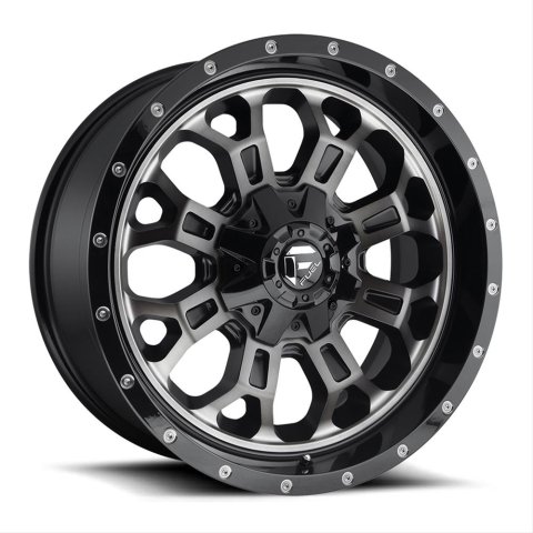 Fuel Off-Road Crush D561 Gloss Black Wheels with Dark Tint Machined Face 18x9 Wheels, Crush, 6x5.56x135 MBD5.00 01 106.4, MBD-Matte BLK MACH thumbnail 2