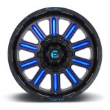 Fuel Off-Road Hardline D646 Gloss Black Wheels with Candy Blue Accents 20x10 Wheel, D646, 20 x 10, Aluminum, Black, Accent, 5 x 114.3mm Bolt Pattern, -18mm Offset, 4.790 in. Backspace, Each thumbnail 1
