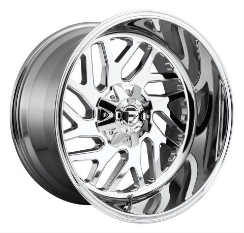 Fuel Off-Road Triton D609 Series Chrome Wheels 22x12 Wheel, Triton, 22 x 12, Aluminum, Chrome, 6 x 135mm Bolt Pattern, -44mm Offset, 4.770 in. Backspace, Each