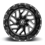 Fuel Off-Road Triton D581 Series Gloss Black Wheels with Milled Accents 20x9 Wheels, Triton, 6x1356x5.5 NBL5.75 20 106.4, NBL-Gloss BLK MIL thumbnail 5