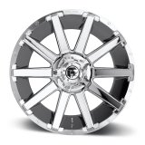 Fuel Off-Road Contra D614 Series Chrome Wheels 20x9 Wheel, Contra, 20 x 9, Chrome, 6 x 120mm Bolt Pattern, +19mm Offset, 5.750 in. Backspace, Each thumbnail 2