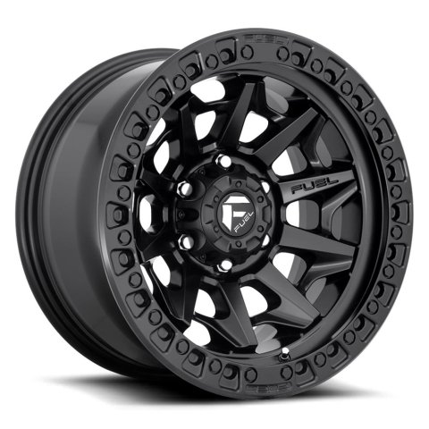 Fuel Off-Road Covert D694 Matte Black Wheels 20x10 Wheels, D694, 20 x 10, Aluminum, Black, 6 x 135mm Bolt Pattern, -18mm Offset, 4.790 in, Backspace, Each