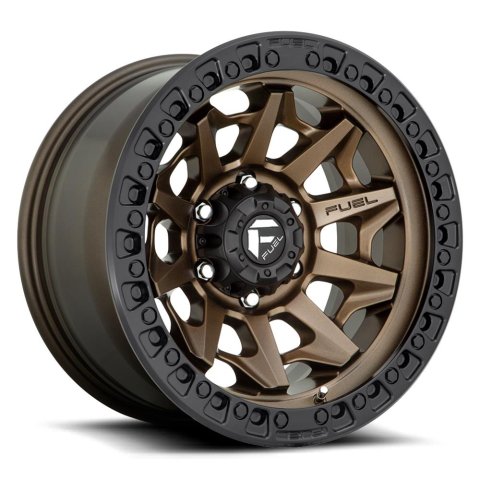 Fuel Off-Road Covert D696 Matte Bronze Wheels with Black RIng 18x9 COVERT 18X9 8X170 ZDB 5.0 125.1 +01