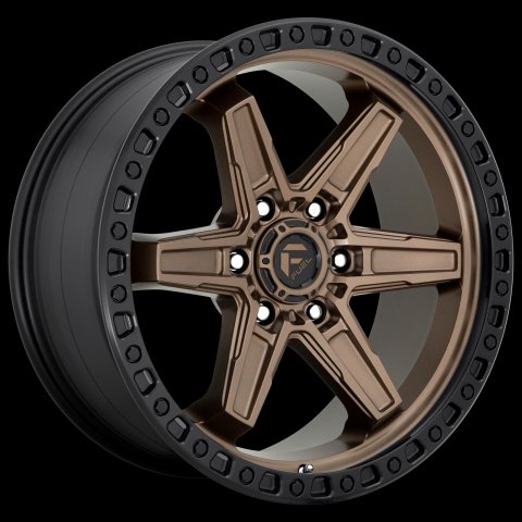 Fuel Off-Road Kicker D699 Matte Bronze Wheels with Black Lip 17x9 WHEEL, 17X9 6X4.5 MT-BRNZ-BBR 01MM