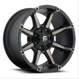 Fuel Off-Road Coupler D556 Matte Black Wheels with Machined DDT Face 20x10 Wheel, D556, Aluminum, Black, 20 in. x 10.0 in., 8 x 6.50 in. Bolt Circle, 5.00 in. Backspace, Each thumbnail 1