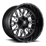 Fuel Off-Road Stroke D611 Series Gloss Black Wheels with Milled Accents 20x9 Wheels, Stroke, 8x6.5 NBL5.00 01 125.2, NBL-Gloss BLK MIL thumbnail 6
