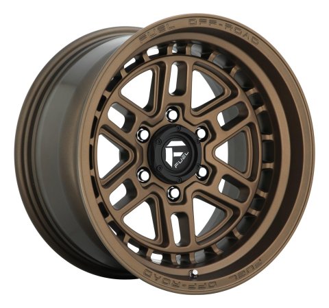 Fuel Off-Road Nitro 6 D669 Matte Bronze Wheels 17x9 Wheels, D669, 17 x 9, Aluminum, Bronze, x 139.7mm Bolt Pattern, -12mm Offset, 4.530 in. Backspace, Each