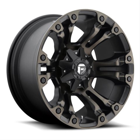 Fuel Off-Road Vapor D569 Matte Black Wheels with Machined DDT Face 22x10 Wheel, Vapor, 22 x 10, Aluminum, Black, Tinted Machine Face, 6 x 135mm Bolt Pattern, -19mm Offset, 4.750 in. Backspace, Each