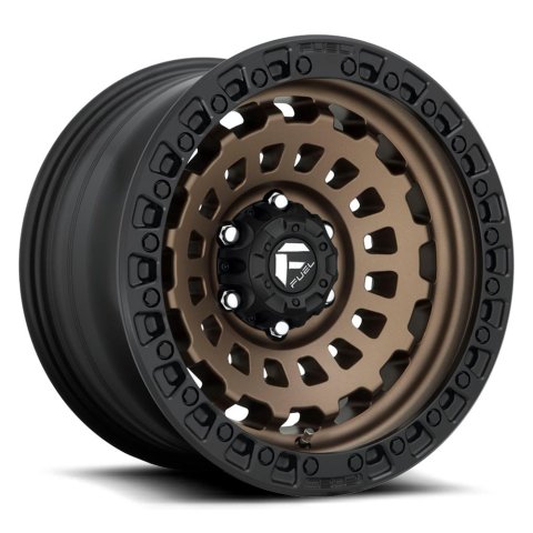 Fuel Off-Road Zephyr D634 Matte Bronze Wheels with Black Ring 17x8.5 ZEPHYR 17X8.5 5X4.25 63.5 ZDB 25MM