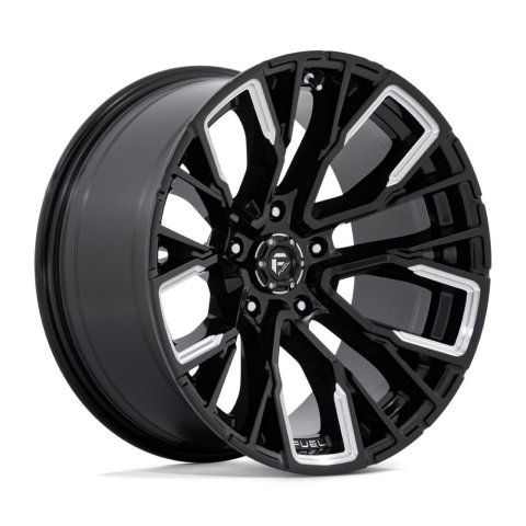 Fuel Off-Road Rebar D849 Gloss Black Milled Wheels 20x10 20X10 6X5.5 G-BLK-MILL -18MM thumbnail 1