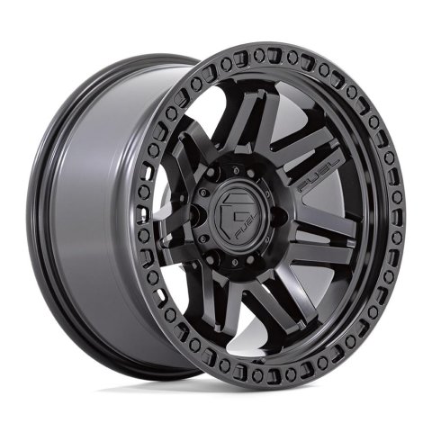 Fuel Off-Road Syndicate D810 Blackout Wheels 17x9 Wheels, D810, Aluminum, Finish, 17 in. x 9 in., 5 x 127mm/5 in. Bolt Circle, 5.04 in. Backspace, Each