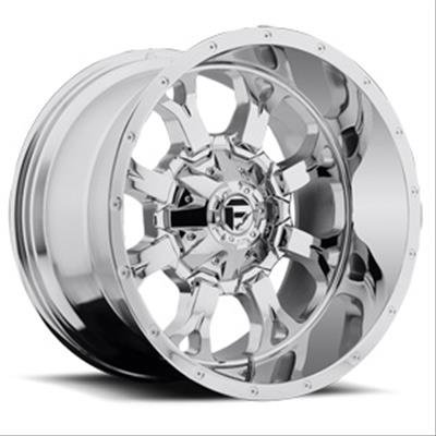 Fuel Off-Road Krank D516 Series Chrome Wheels 20x9 Wheels, Chrome, 20 in. x 9.0 in., Aluminum, Chrome, 8 x 180mm Bolt Circle, 5.750 in. Backspacing, Each