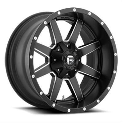 Fuel Off-Road Maverick D538 Series Matte Black with Milled Accents Wheels 17x9 Wheel, D538, 17 in. x 9 in., Aluminum, Black, 6 x 5.50 in./135mm Bolt Circle, 5.0 in. Backspace