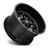 Fuel Off-Road Stroke D611 Series Gloss Black Wheels with Milled Accents 20x9 Wheels, Stroke, 5x5.55x150 NBL5.00 01 110.3, NBL-Gloss BLK MIL thumbnail 7