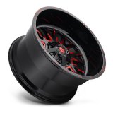 Fuel Off-Road Stroke D612 Series Gloss Black Wheels with Candy Red Accents 18x9 Wheel, Stroke, 18 x 9, Black, Accents, 6 x 135mm Bolt Pattern, -12mm Offset, 4.530 in. Backspace, Each thumbnail 3
