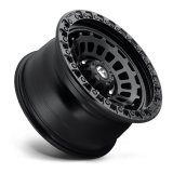 Fuel Off-Road Zephyr D633 Matte Black Wheels 17x9 Wheel, Zephyr, 17 x 9, Black, 5 x 127mm Bolt Pattern, +1mm Offset, 5.040 in. Backspace, Each thumbnail 2