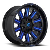 Fuel Off-Road Hardline D646 Gloss Black Wheels with Candy Blue Accents 20x9 Wheel, D646, 20 x 9, Aluminum, Black, Accent, 6 x 120mm Bolt Pattern, +19mm Offset, 5.750 in. Backspace, Each thumbnail 2